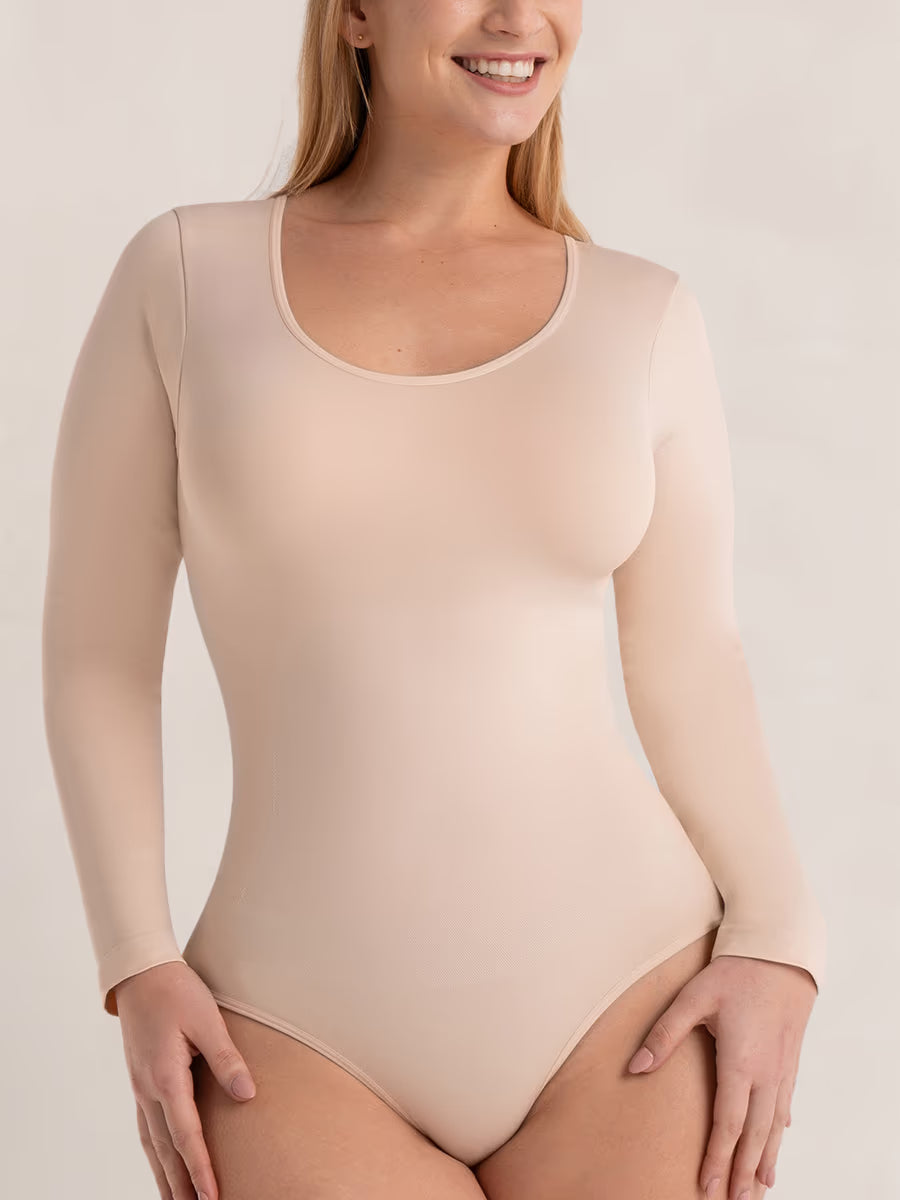 Shapermint Essentials All Day Every Day Long Sleeve Bodysuit