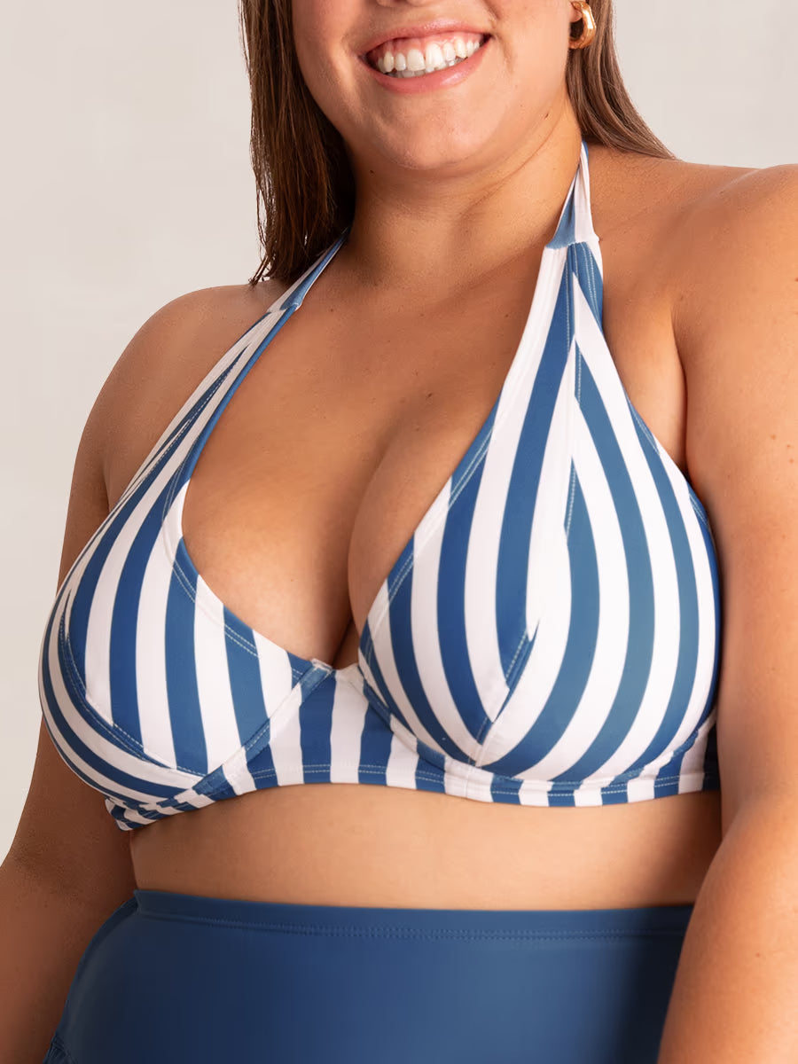 Shapermint Essentials Full Coverage Halter Bikini Top