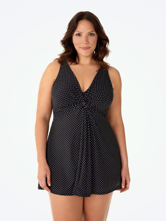 Miraclesuit® Women’s Plus Pin Point Marais Swimsuit