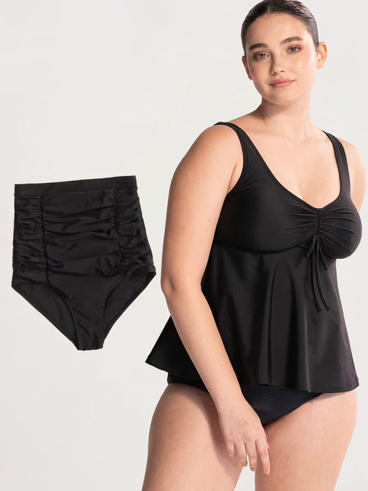 Bundle Shapermint Essentials - 1 Bikini Bottom + 1 Tie-Front Tankini