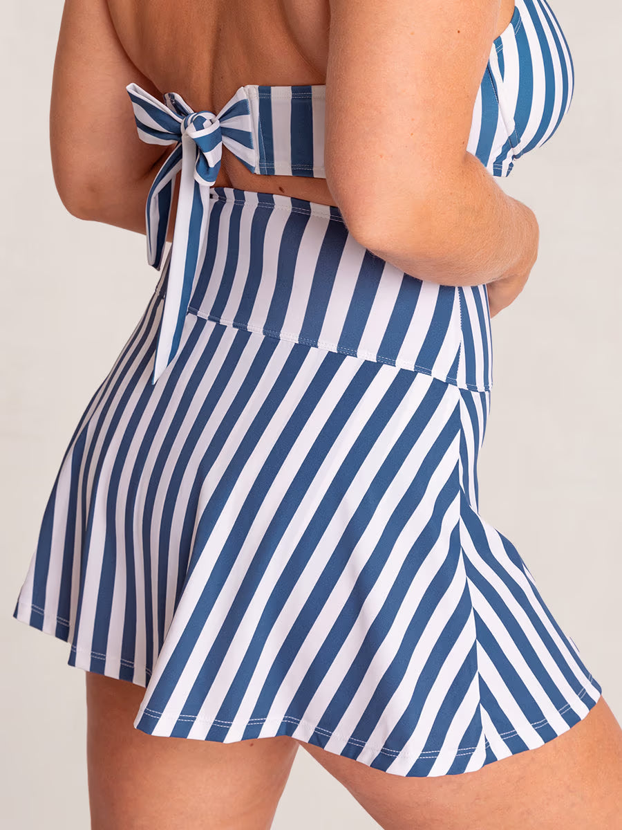 Bundle Shapermint Essentials - 1 Ruffled Bikini Top + 1 Swim Skirt