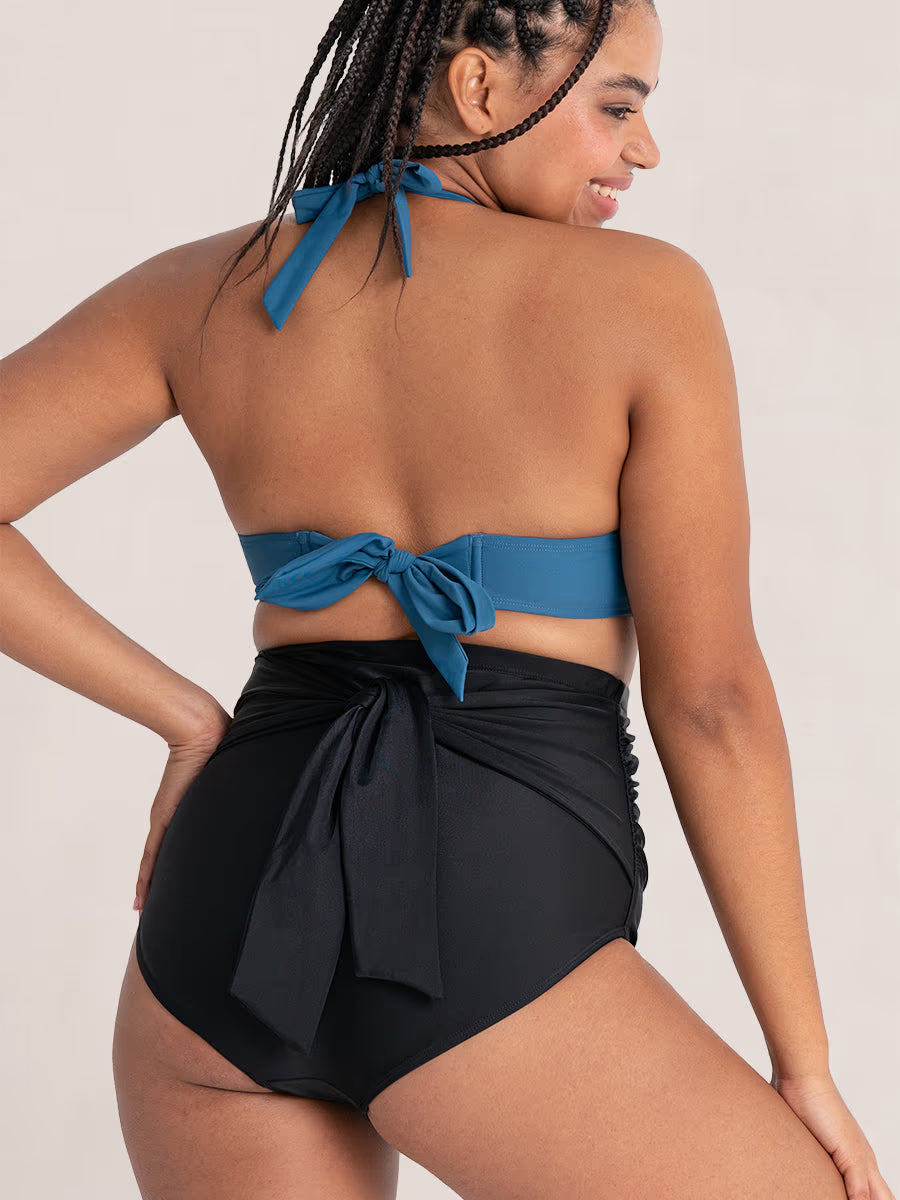 Bundle Shapermint Essentials - 1 Tie-Belt Swim Bottom + 1 Halter Bikini Top