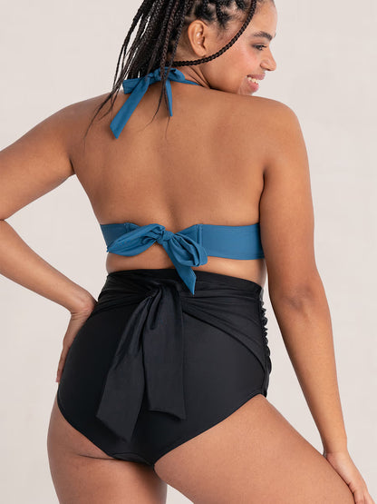 Bundle Shapermint Essentials - 1 Tie-Belt Swim Bottom + 1 Halter Bikini Top