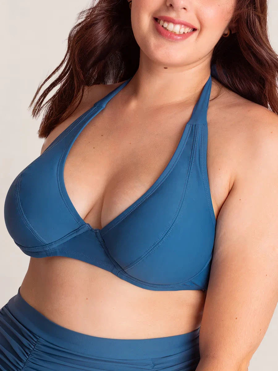 Mintshaper Essentials Full Coverage Halter Bikini Top