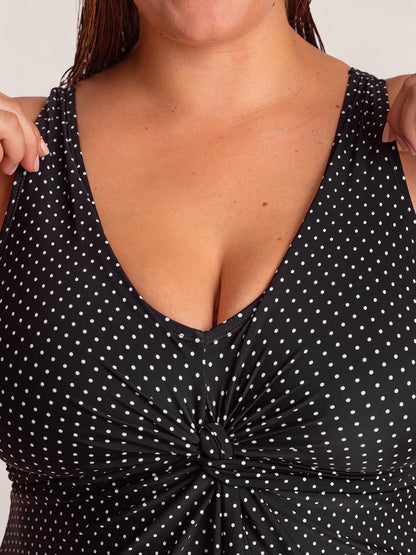 Shapermint Essentials Swim Knot-Front Swim Dress